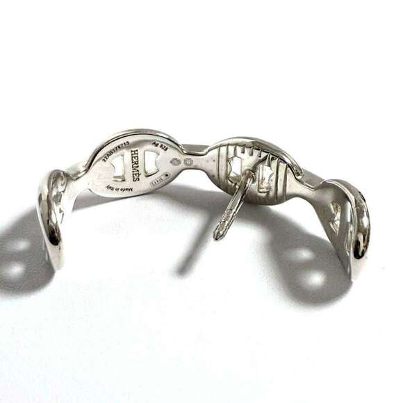 HERMES Silver Earrings - Picture 5 of 10